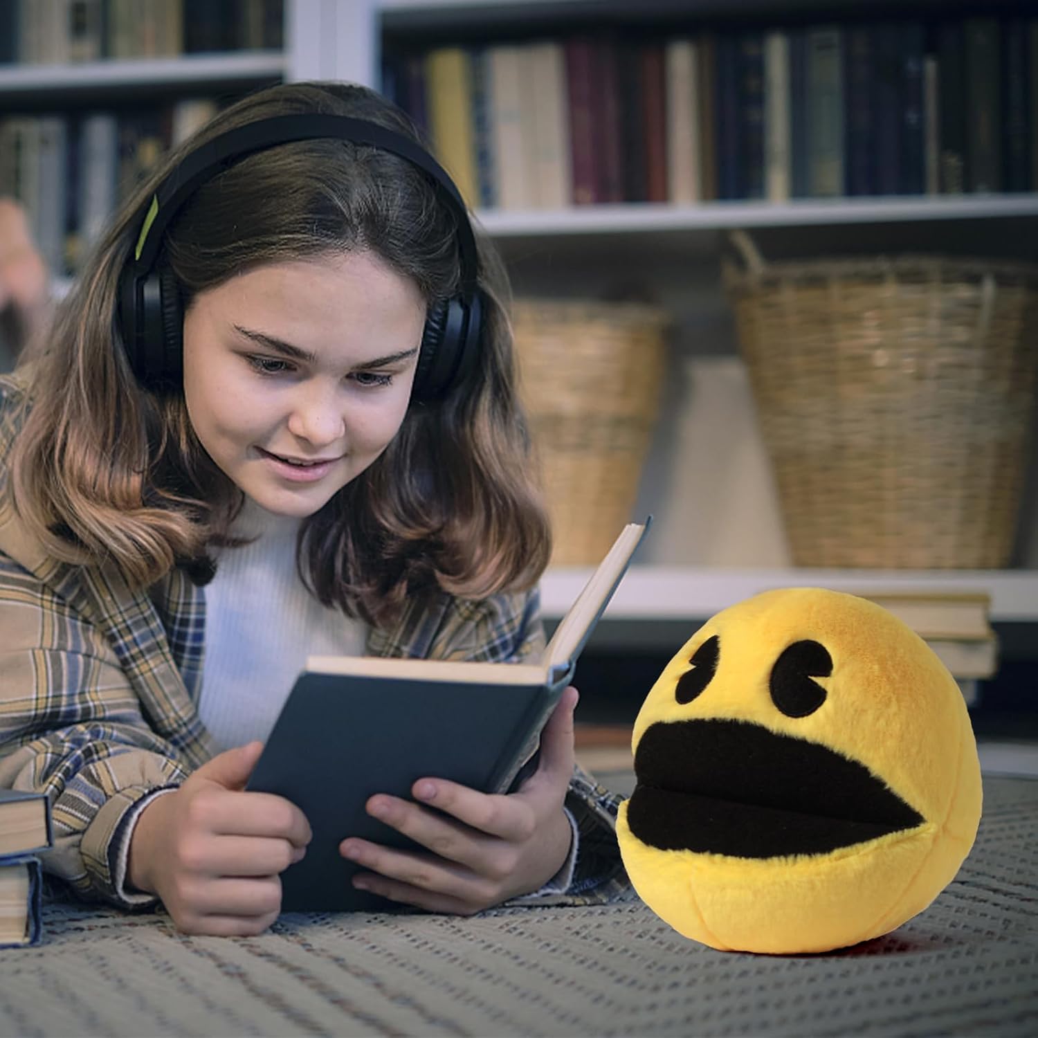 6 Inch Pac-Man Plush Toy Yellow Stuffed Animal