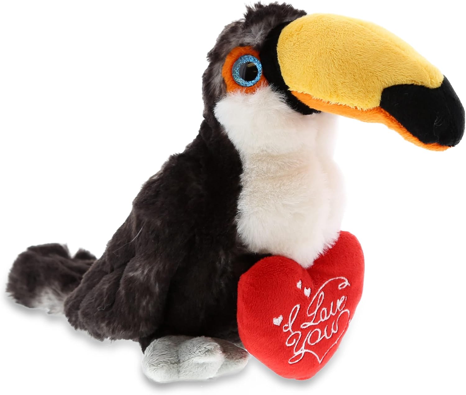 DolliBu I Love You Valentine Plush Toucan 8 Inches