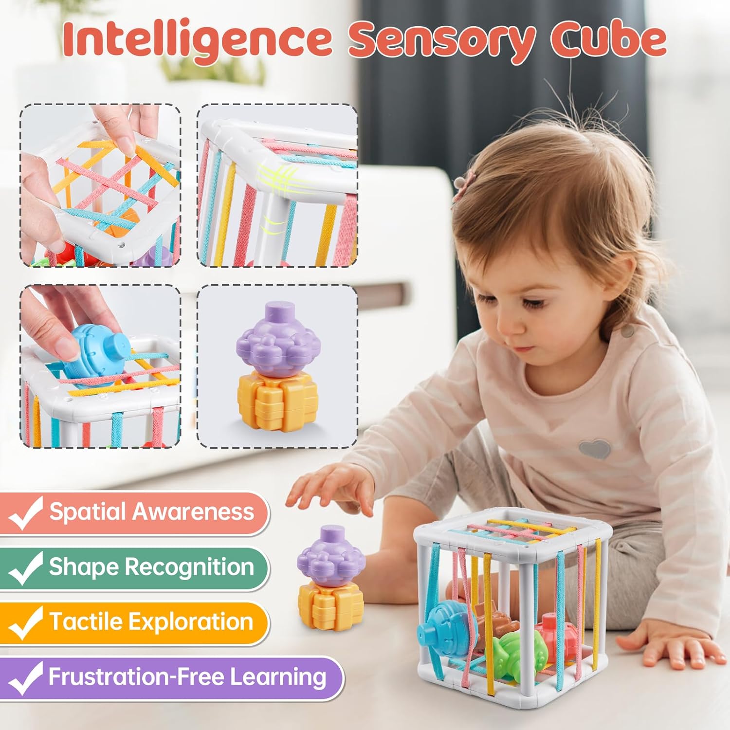 6 in 1 Montessori Baby Toy Set for 1 Year Old