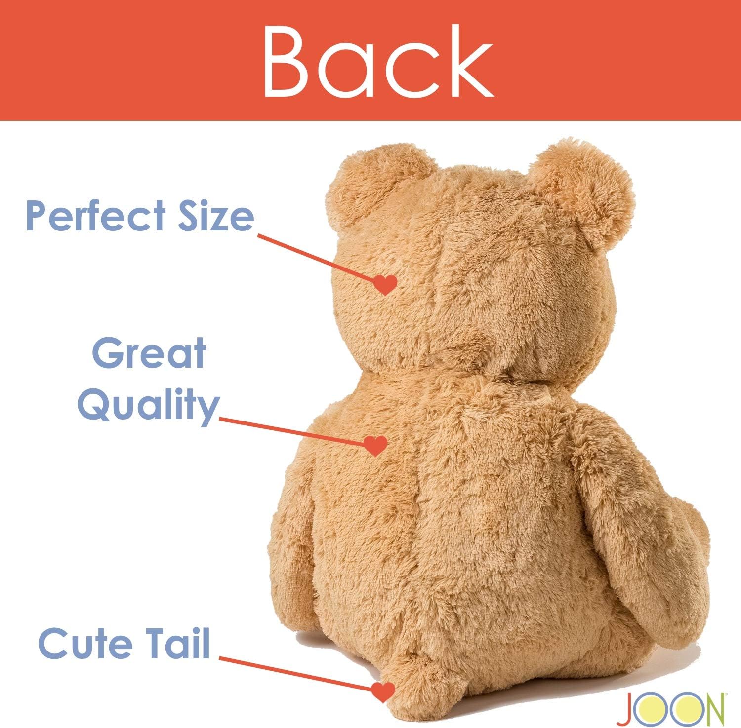 JOON Huge Teddy Bear - 38 Inches Tan Fluffy