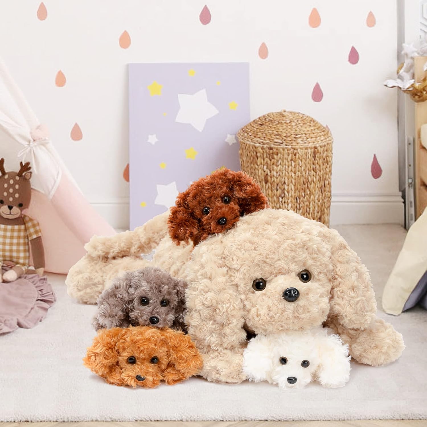 MorisMos Dog Stuffed Animal 24in Set for Kids and Adults