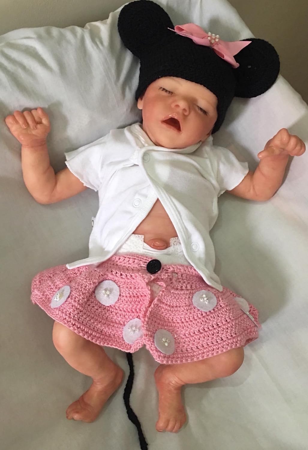 Pinky Reborn Realistic Newborn Baby Doll 19 Inch