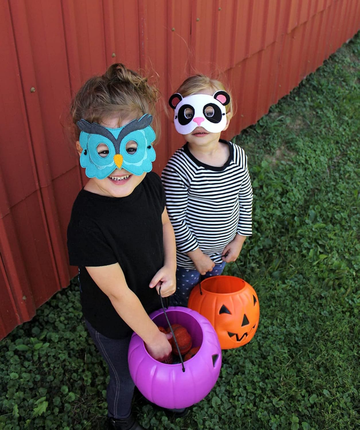 Baby WhatKnots Kids Monkey Felt Face Mask