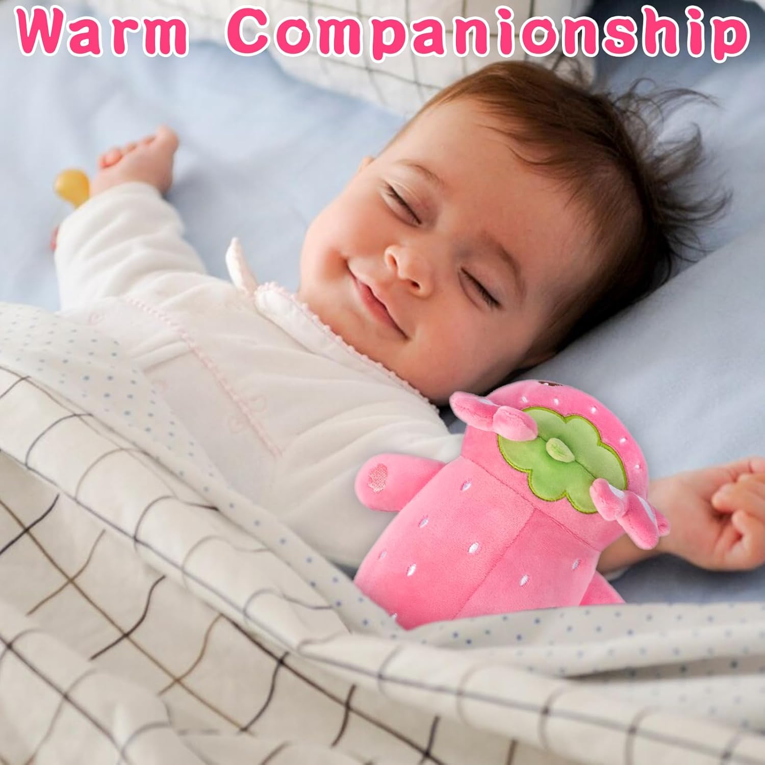 Cute Strawberry Axolotl Plush Pillow Toy