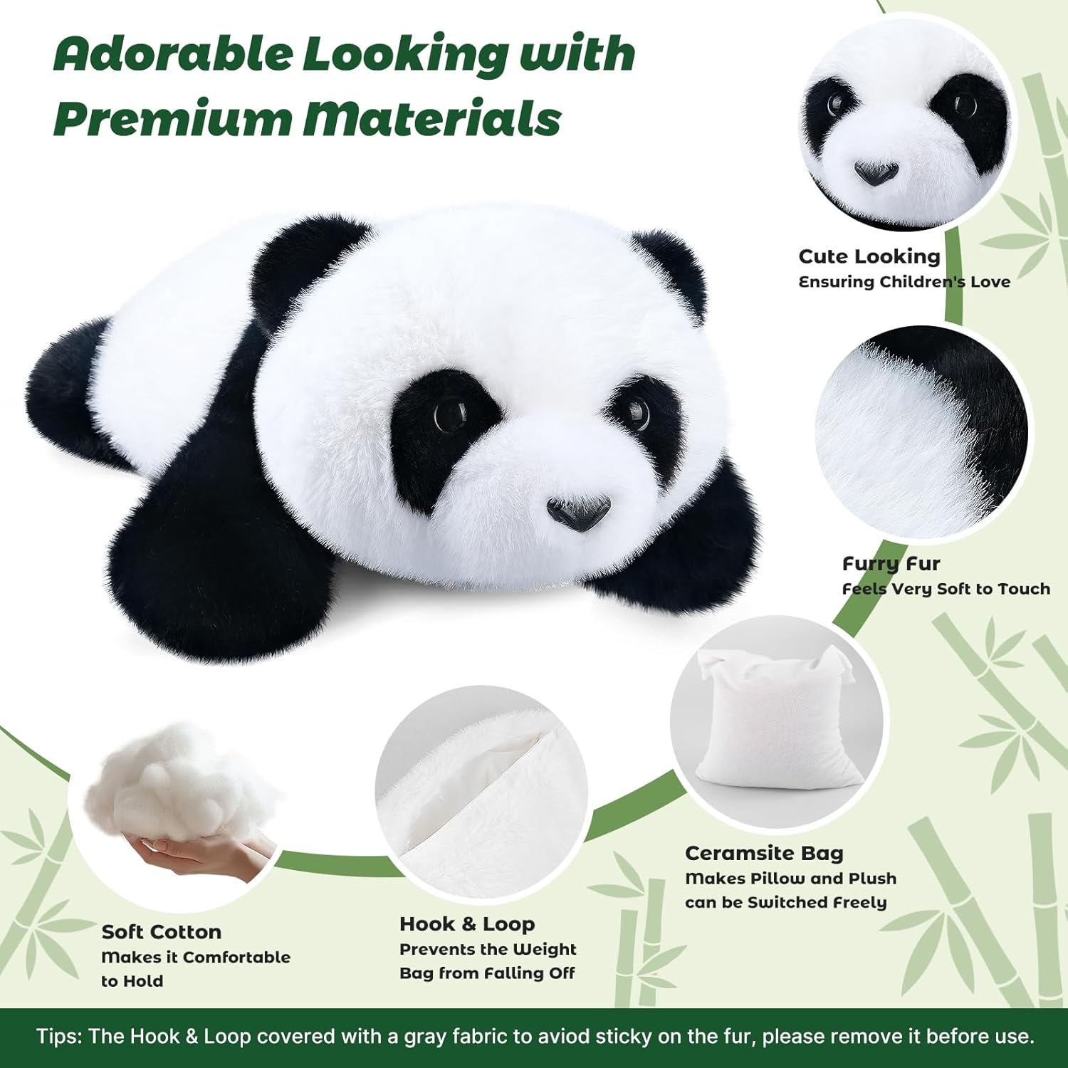 23 Panda Weighted Stuffed Animal for Kids Adults