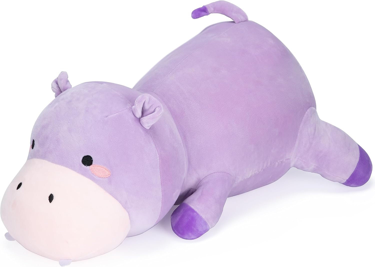 Cozi-Kins Weighted Purple Hippo Stuffed Animal - 35 Lbs 24 Inches