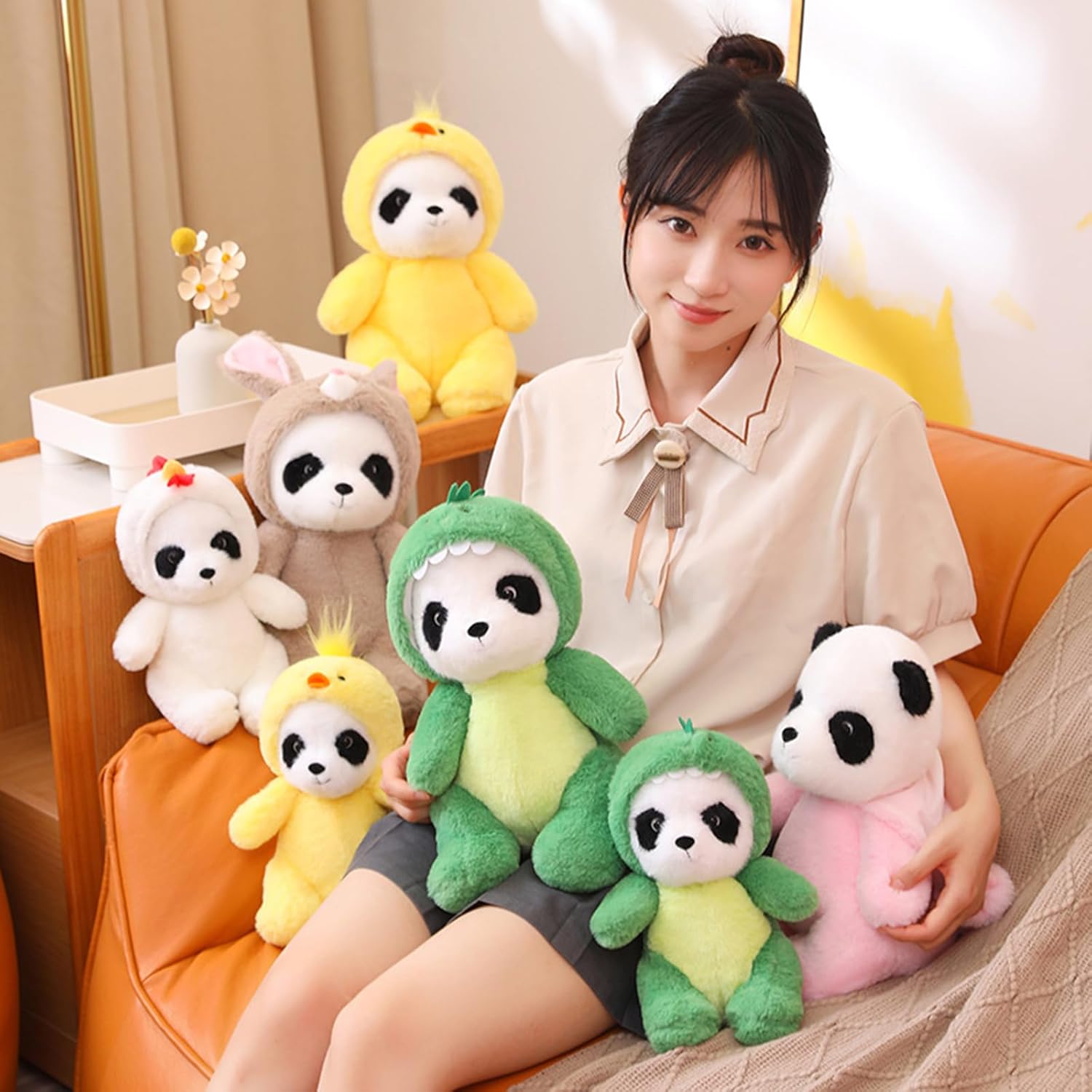 CASAGOOD Stuffed Panda Chick Costume Plush Toy 12 Inch