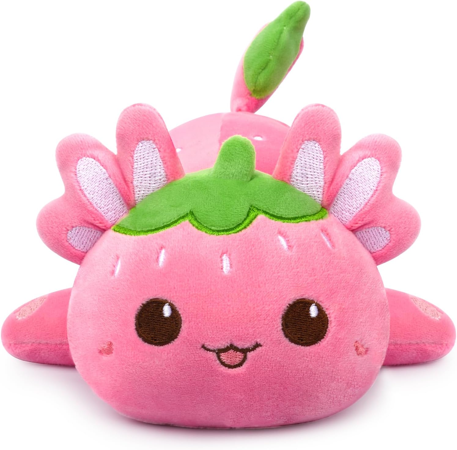 Cute Strawberry Axolotl Plush Pillow Toy