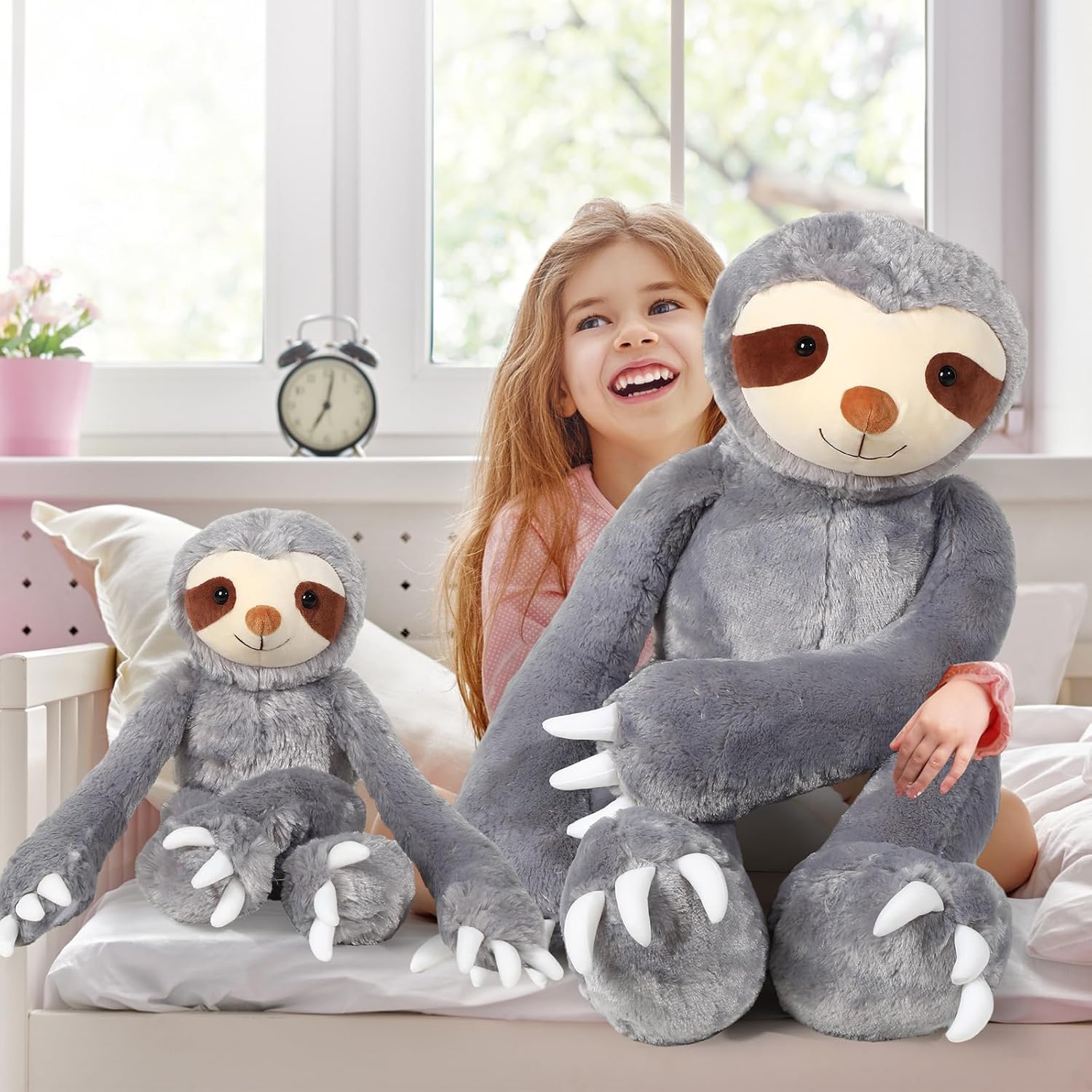 Libima 2 Pcs Large Sloth Plush Stuffed Animal Set