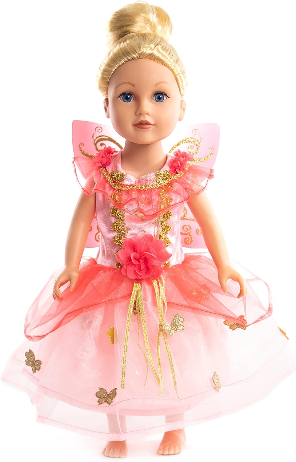 Little Adventures Butterfly Fairy Girl Doll Dress with Wings 1