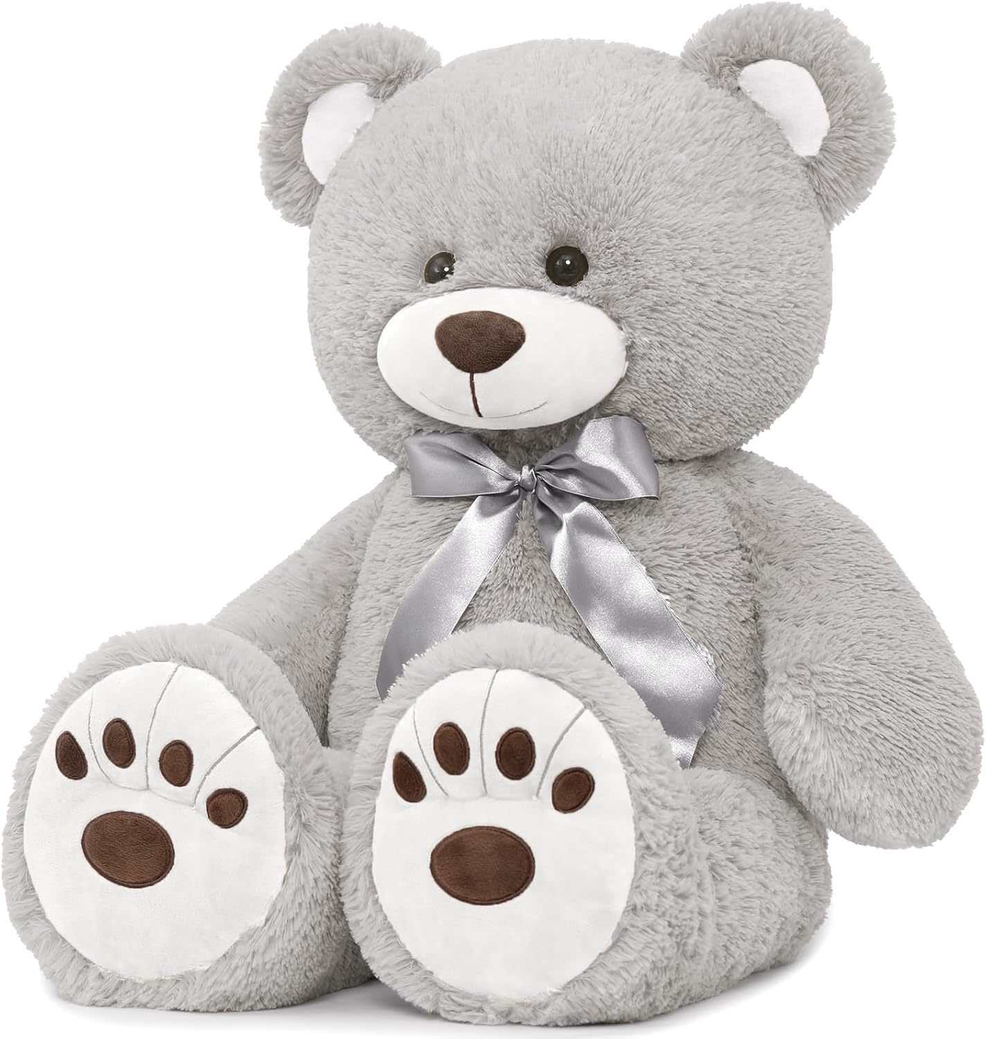 MorisMos 36in Giant Gray Teddy Bear Plush Toy