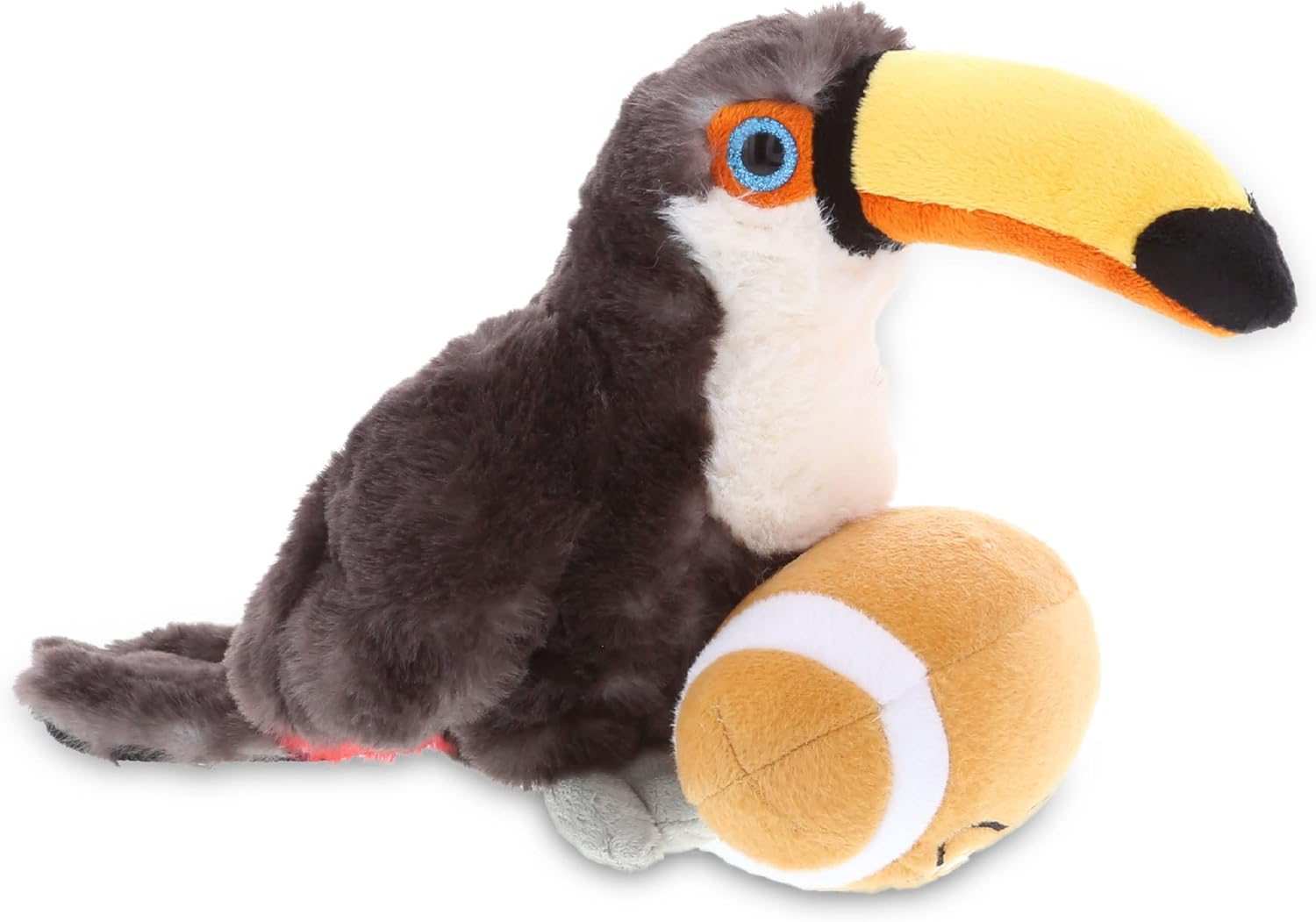 DolliBu Toucan Plush with Football - 8 Inches 1