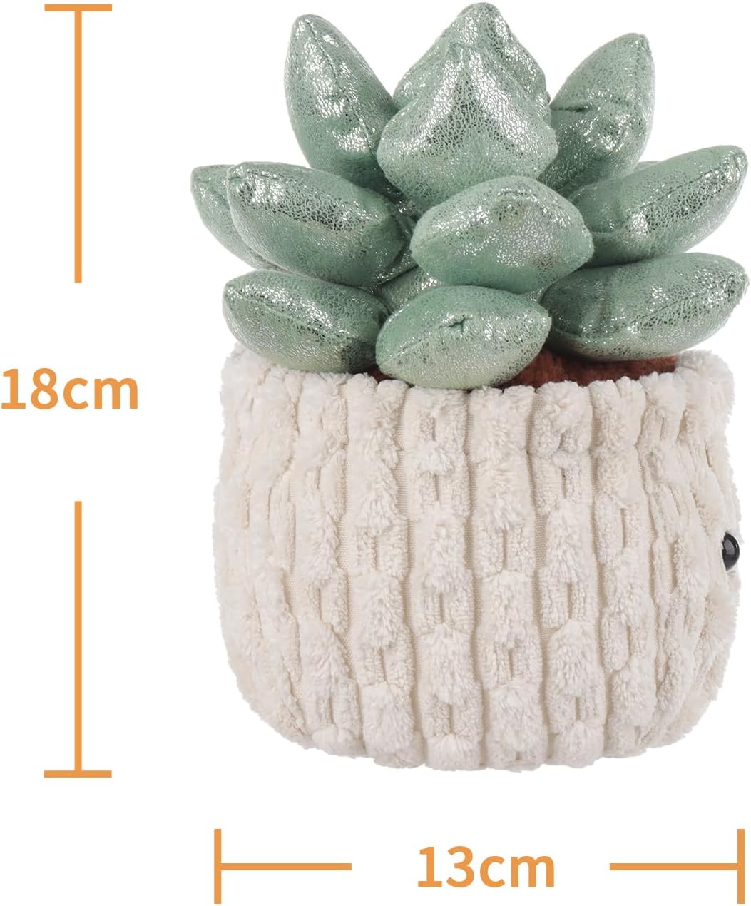 Apricot Lamb Potted Shiny Succulents Plush Toy for Kids 1