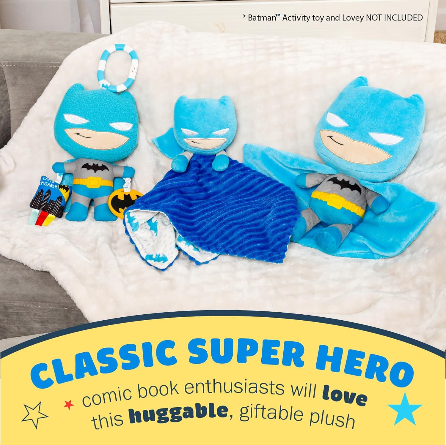 KIDS PREFERRED Batman Stuffed Animal 10 Inches