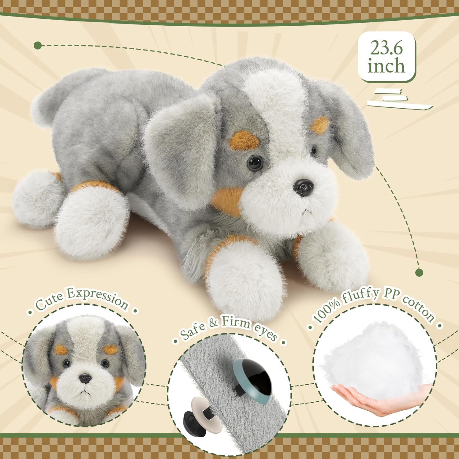 Tezituor 5Pcs Australian Shepherd Plush Set