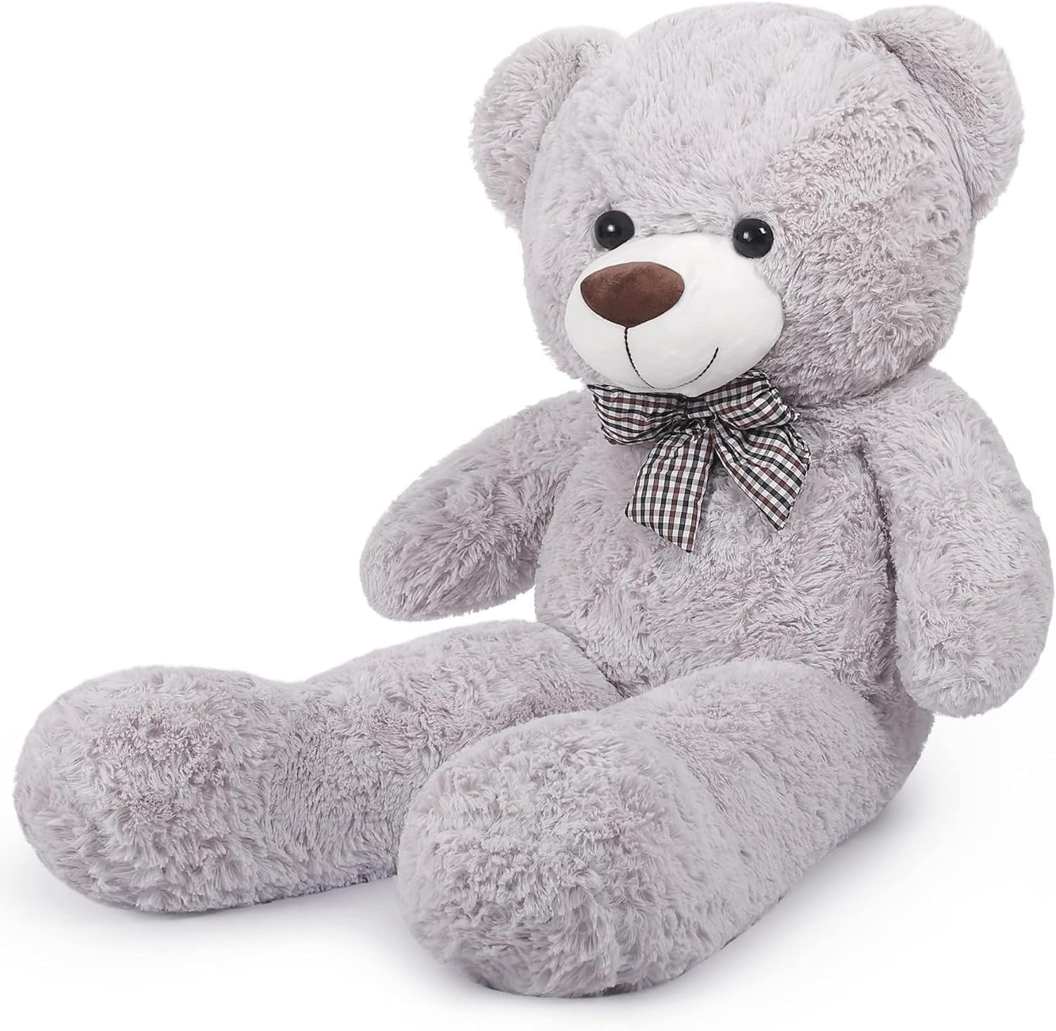 Yeqivo Giant Grey Teddy Bear Plush Toy 120cm