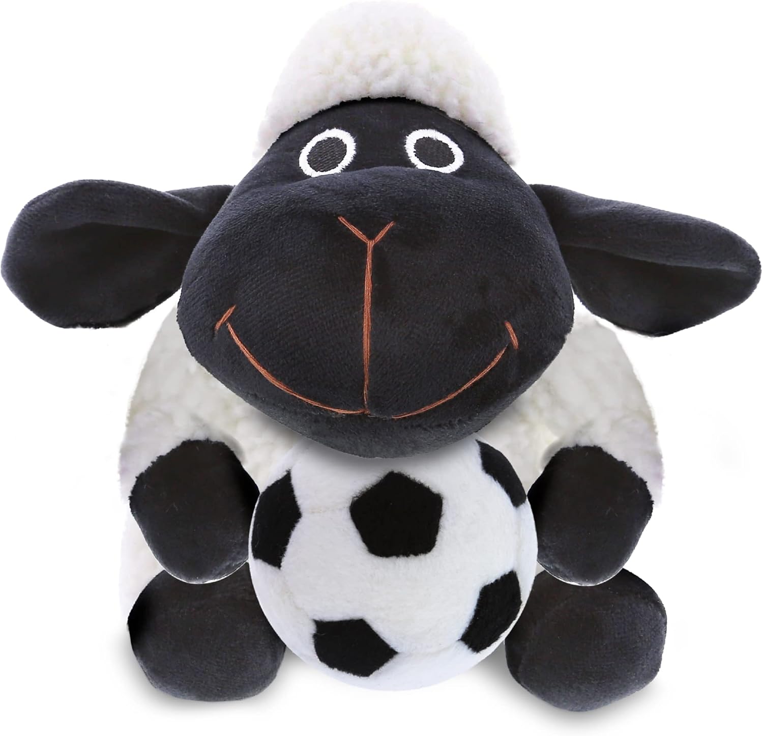 DolliBu Black Nose Sheep Plush with Soccer Ball - 6 Inches 1