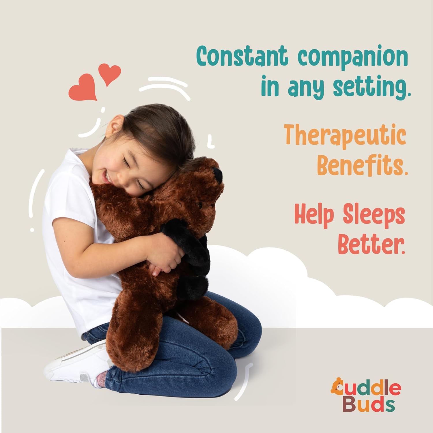 Cuddle Buds Weighted Plush Dog Toy 3lbs 20