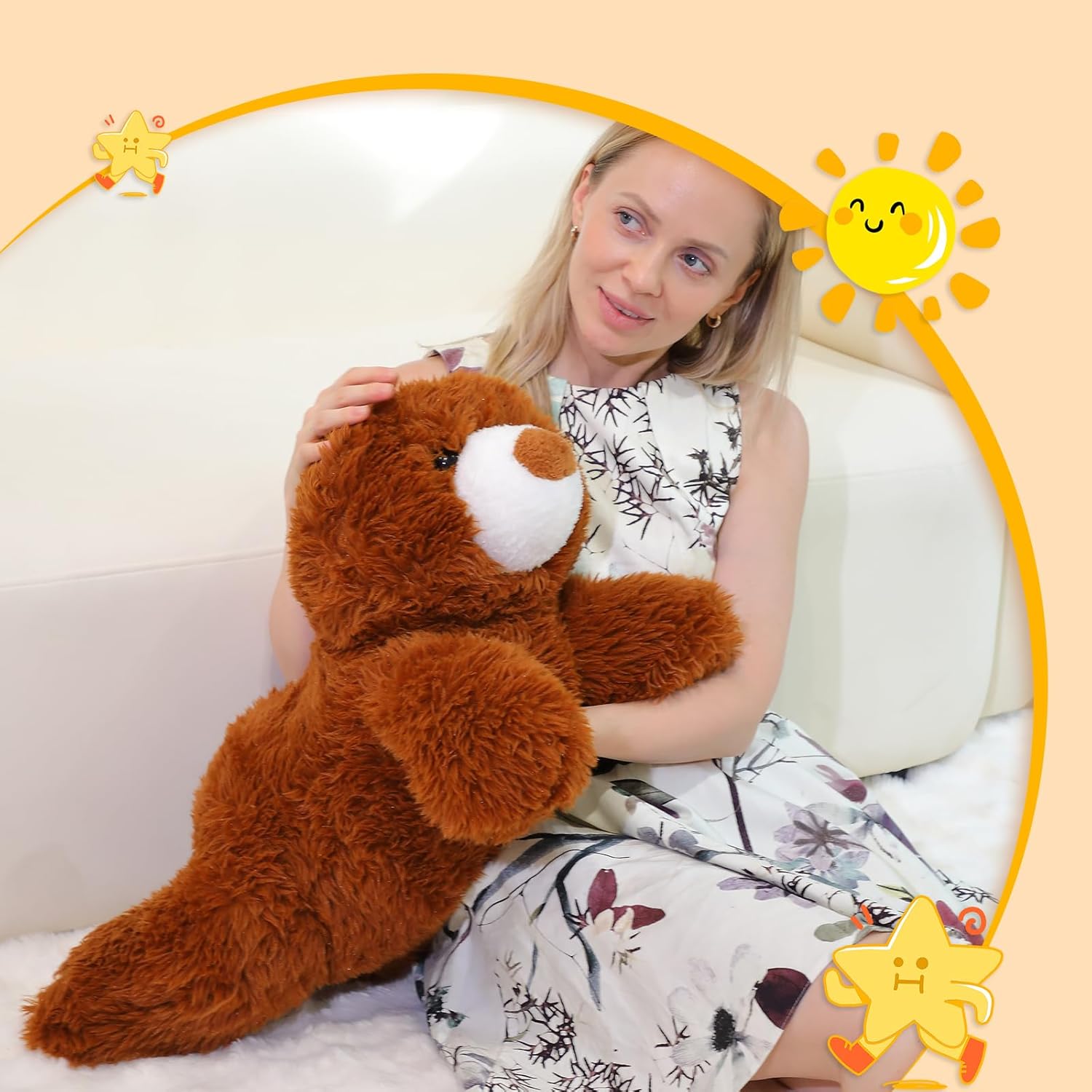 Brown Bear Plush Stuffed Animal 20 Inches Cute Toy