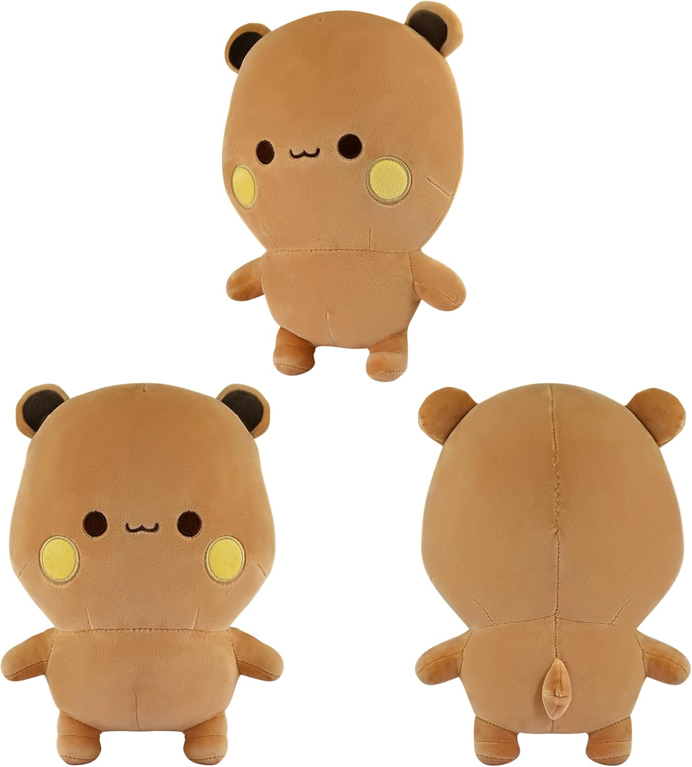 CEMELI 2 Pack White Bear and Brown Bear Plush Toys