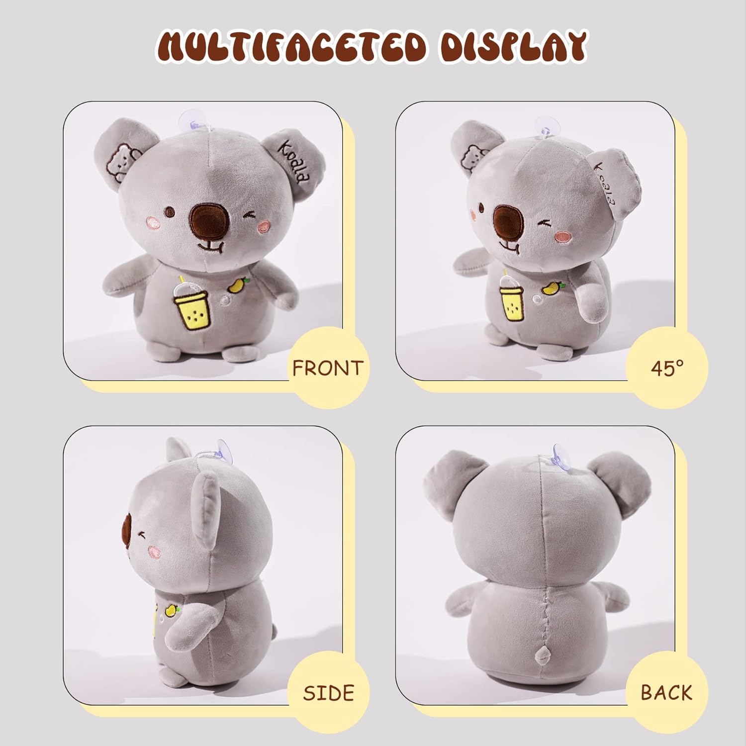 ZGXIONG 9 Inch Grey Koala Plush Toy