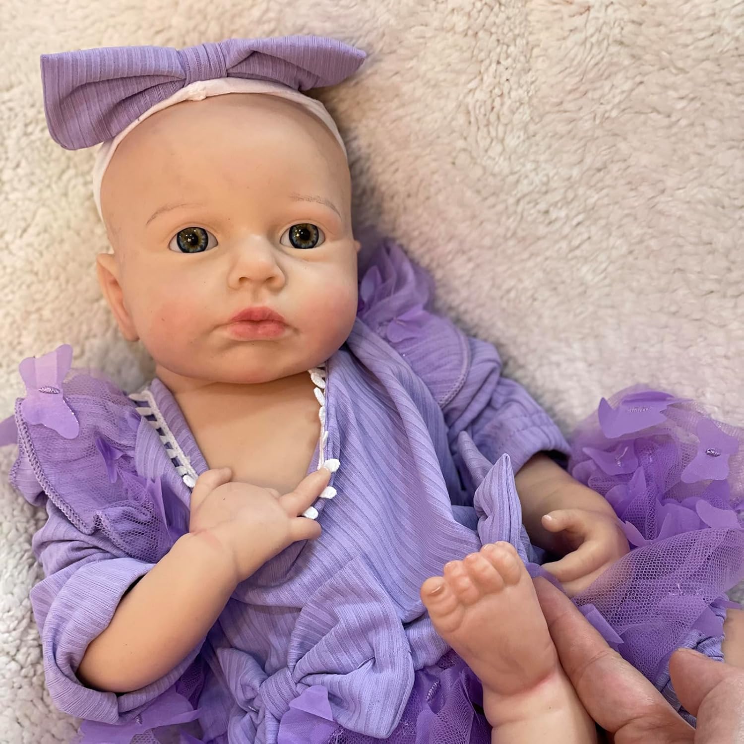 OtardDolls Realistic 18 Inch Silicone Baby Doll Set