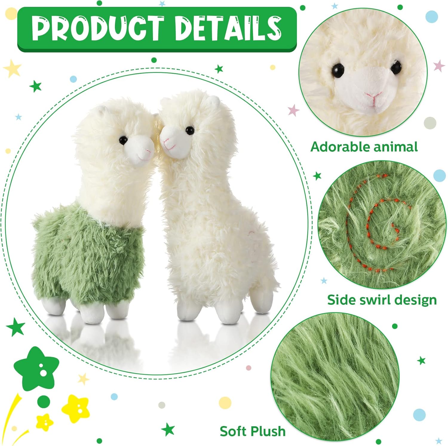 Chalyna 2 Piece Llama Plush Toy Set