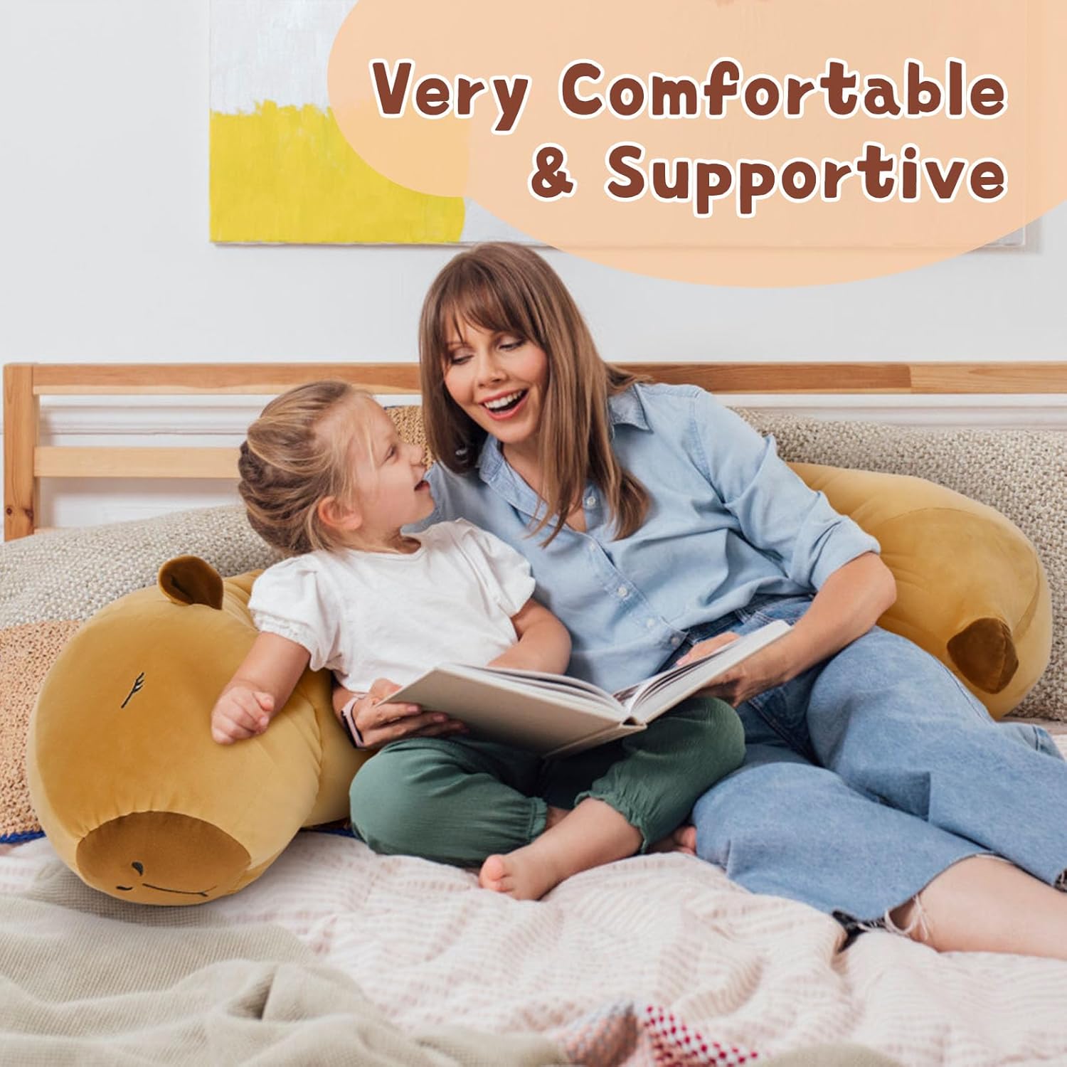 MorisMos Capybara Body Pillow 393in Cuddle Decor