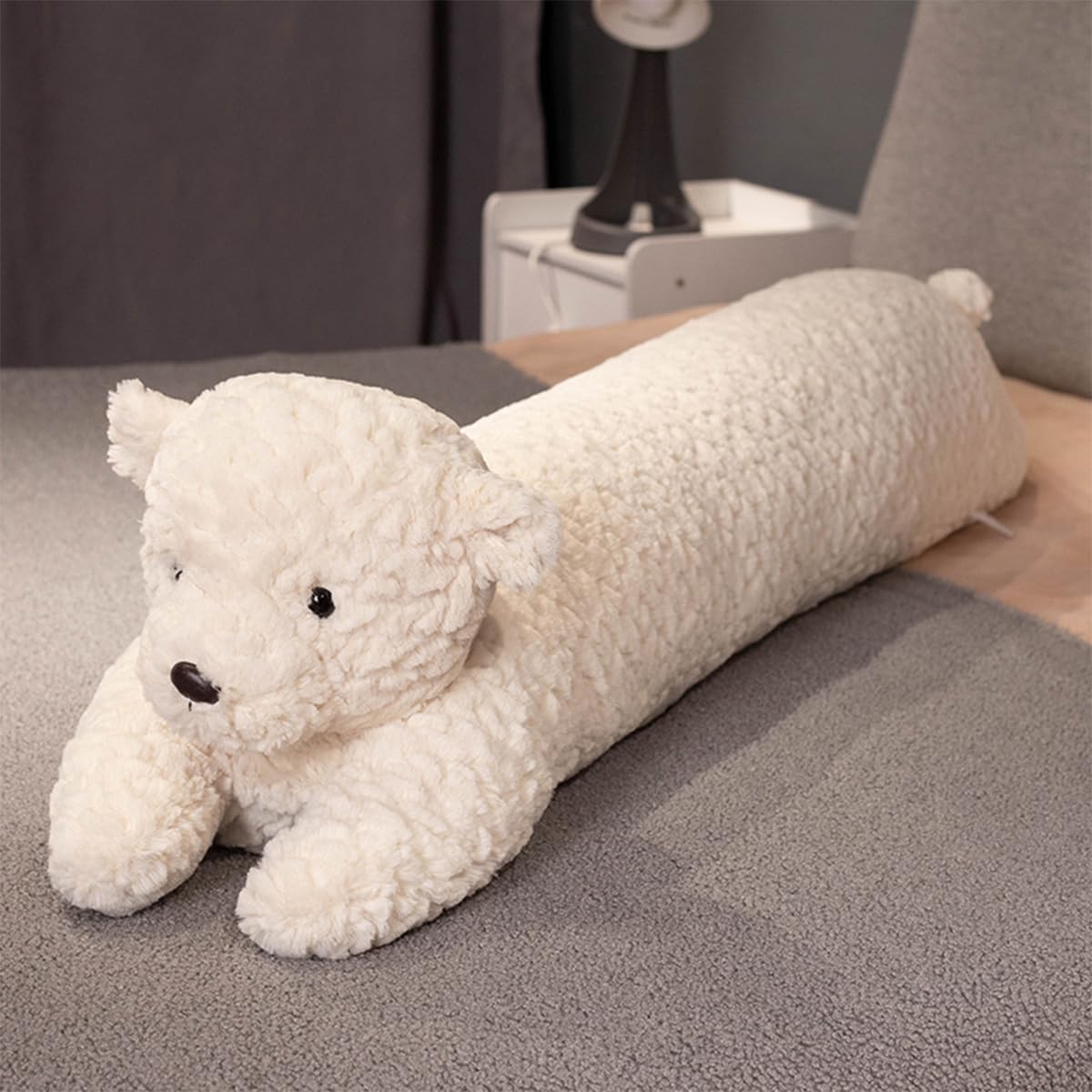 FEEZUSH Bear Plush Pillow - 35 Inch Long Cute Plush Bear
