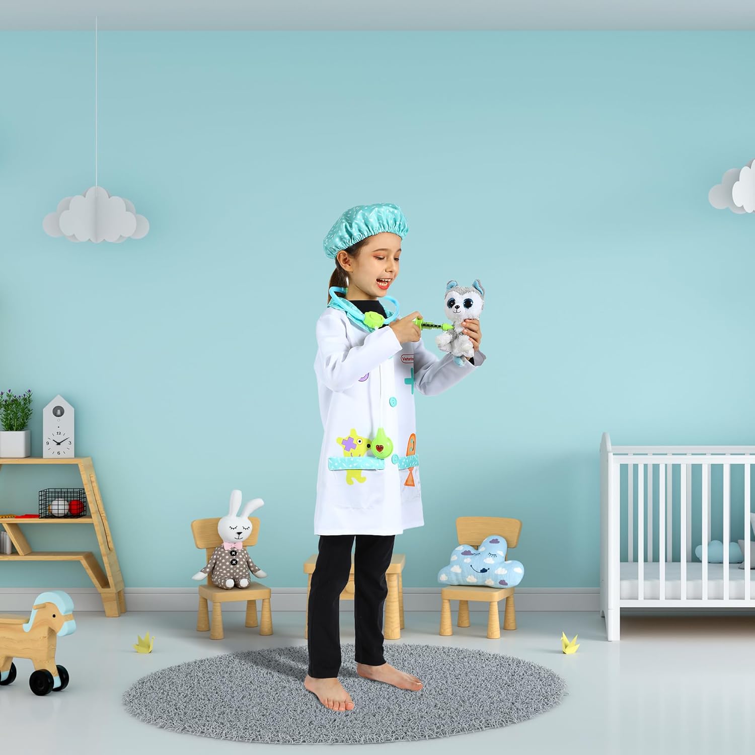 Kids Doctor Costume for Halloween and Pretend Play