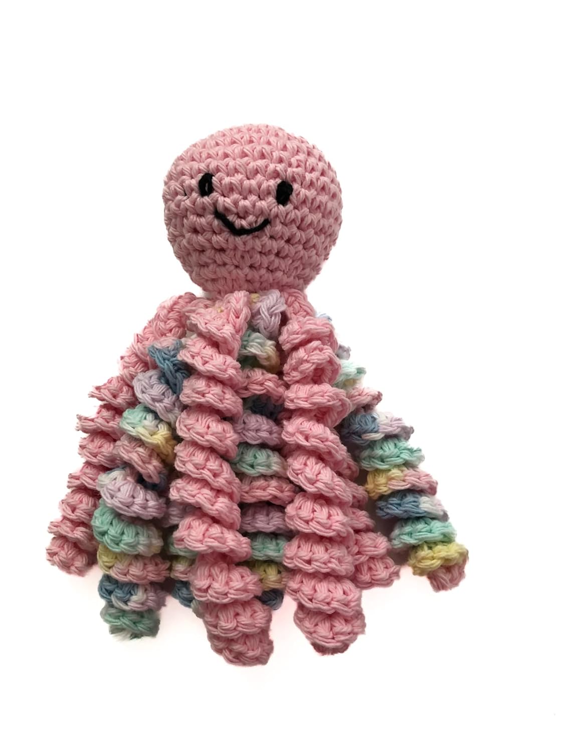NeedlepointNmore Crochet Octopus Pink Preemie Toy