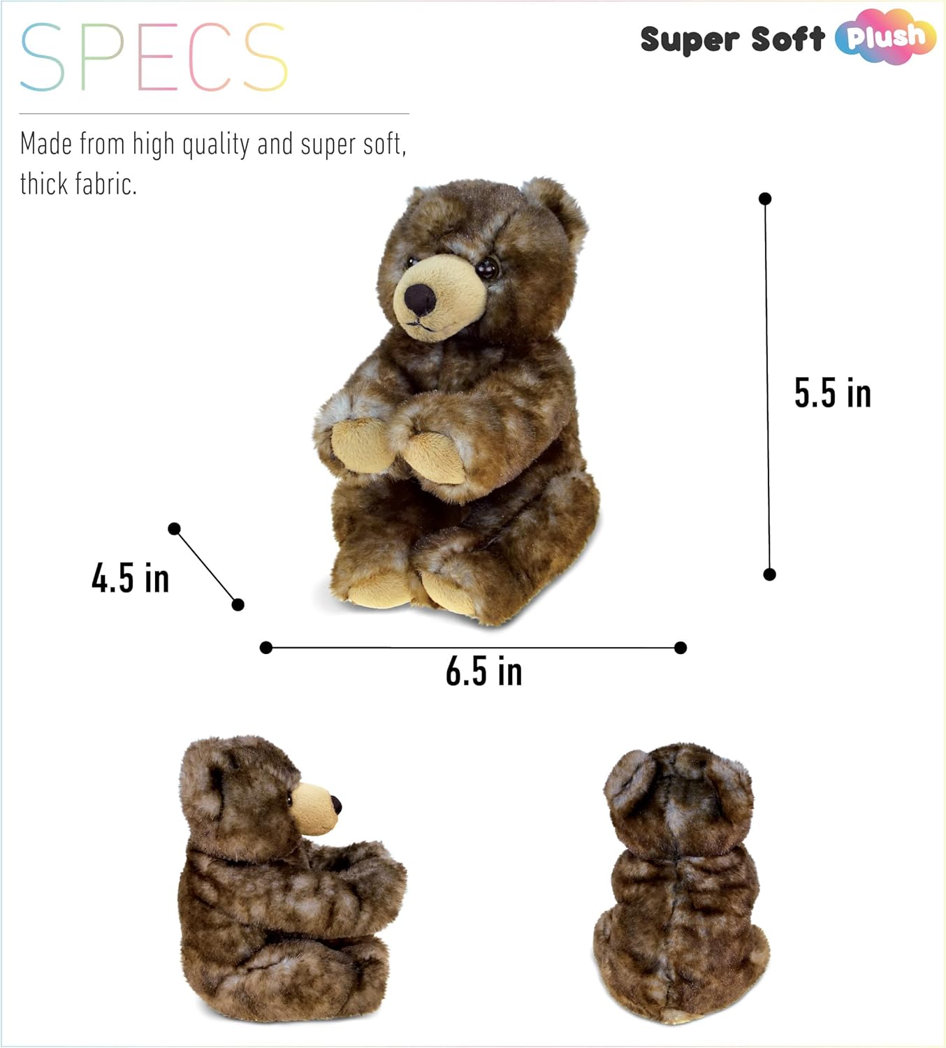Puzzled DolliBu Plush Grizzly Bear Stuffed Animal - 55 Inches