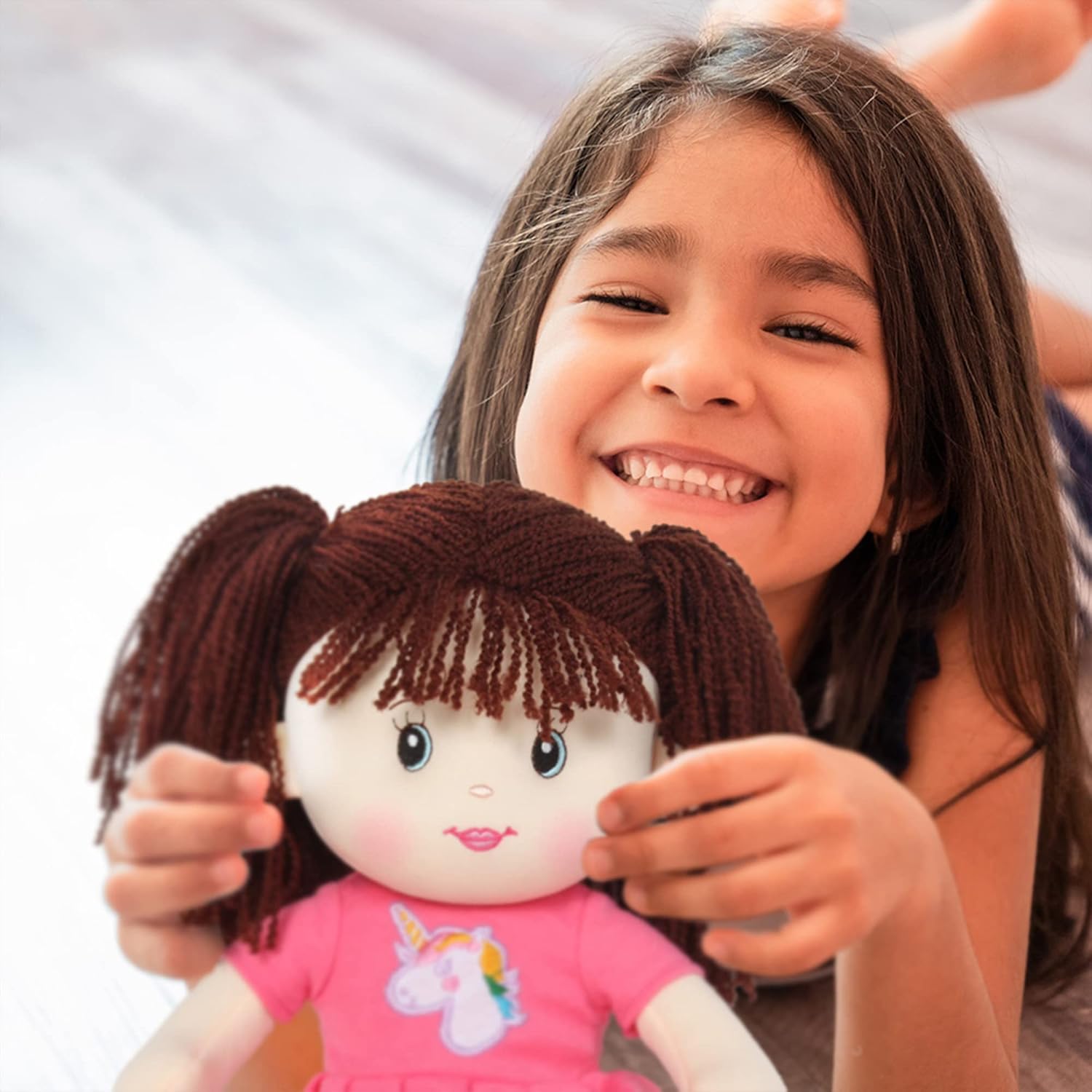 Linzy Toys 16 Pink Laura Plush Rag Doll