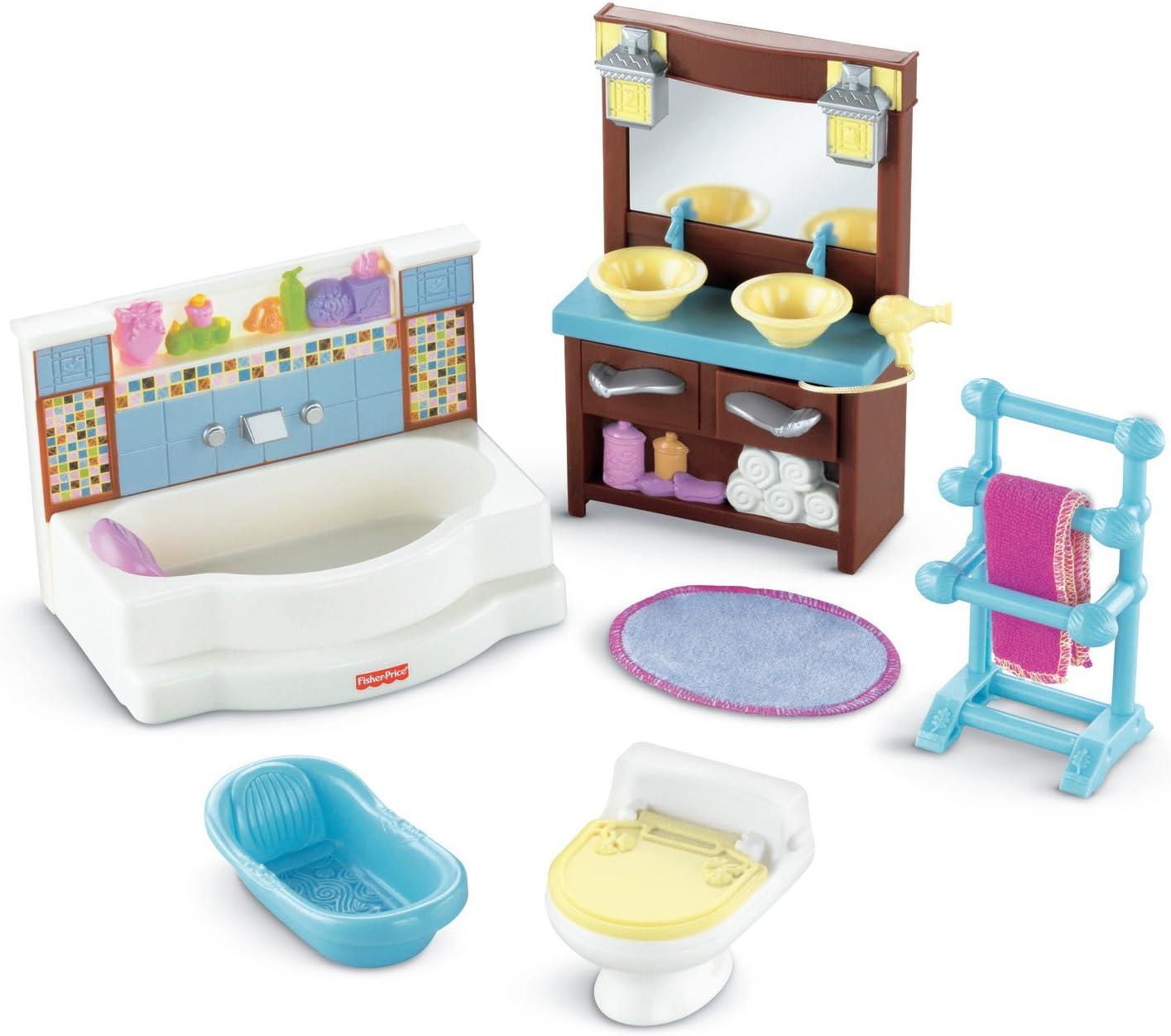 Fisher-Price Loving Family Bathroom Playset 1