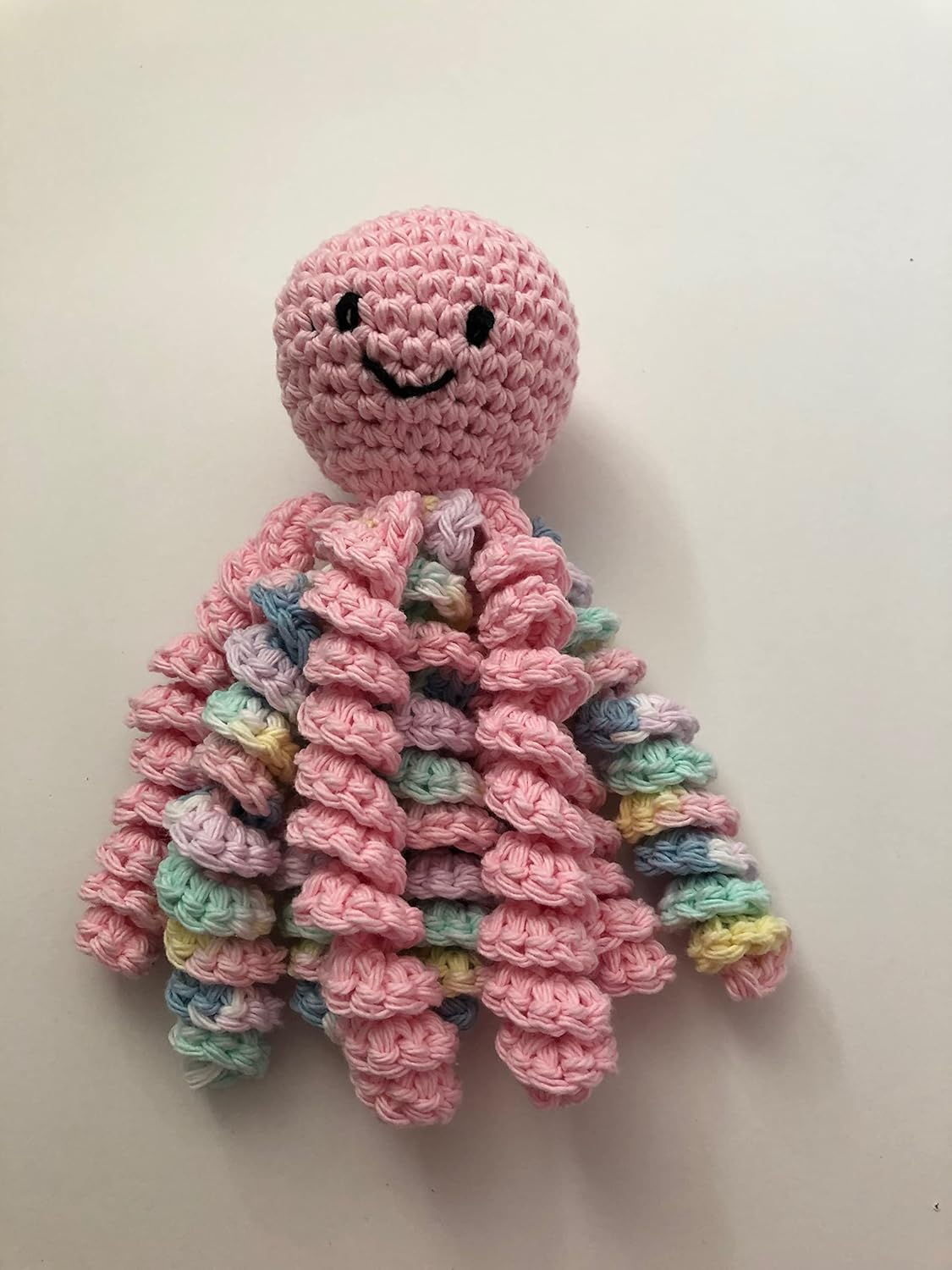 NeedlepointNmore Crochet Octopus Pink Preemie Toy
