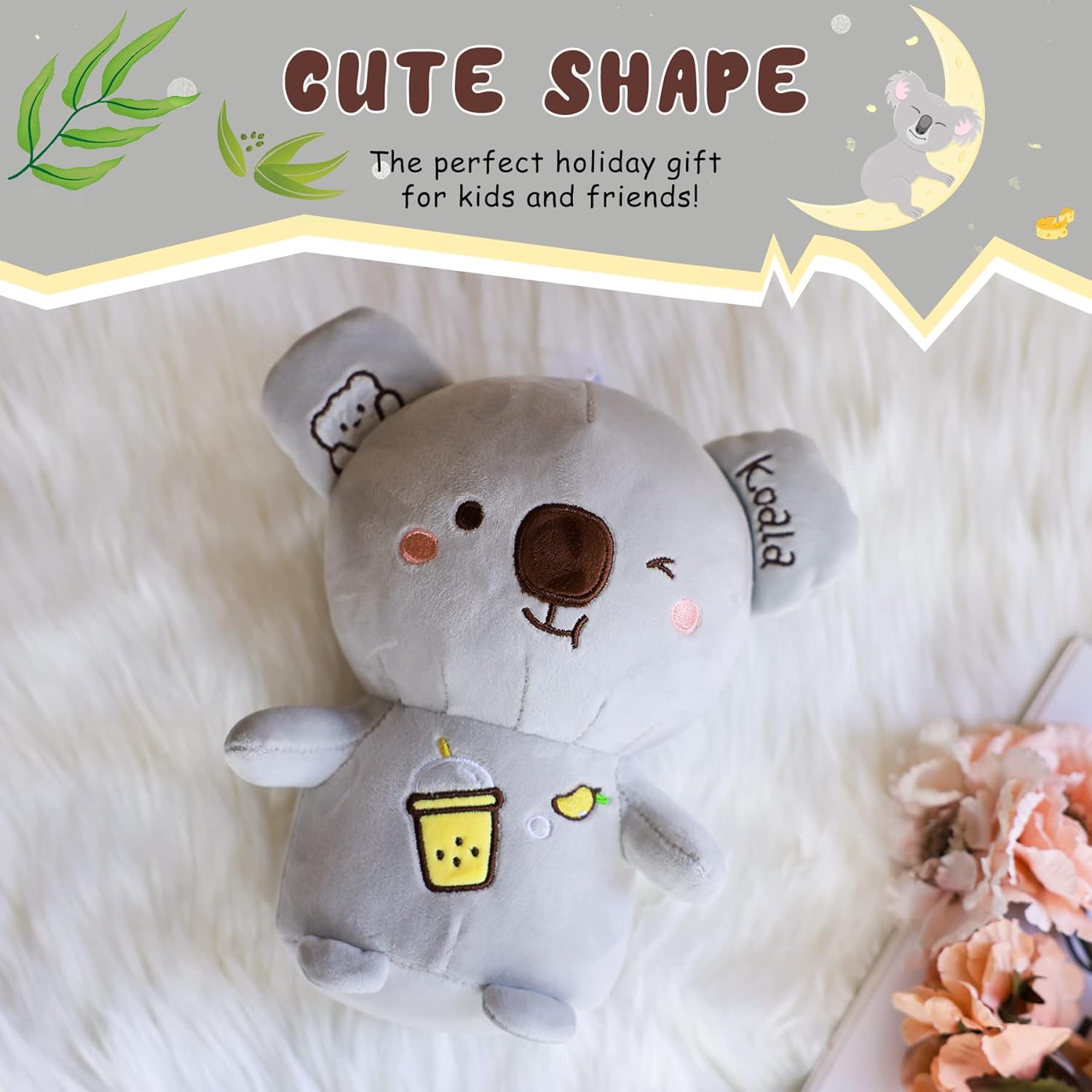 ZGXIONG 9 Inch Grey Koala Plush Toy