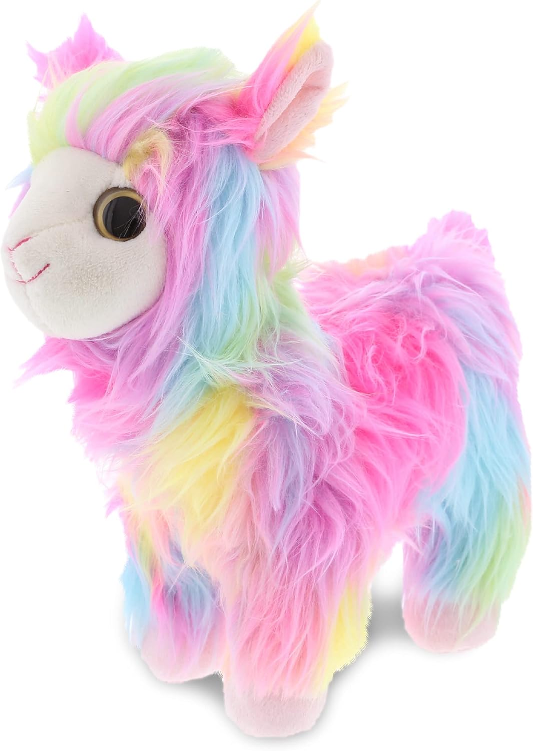 DolliBu Plush Rainbow Llamacorn Stuffed Animal - 95 Inch
