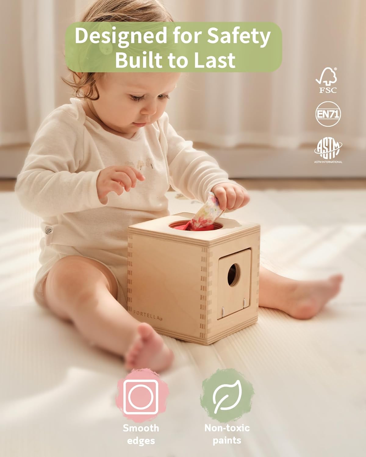 Fortella Montessori Baby Toy Kit 7-9 Months