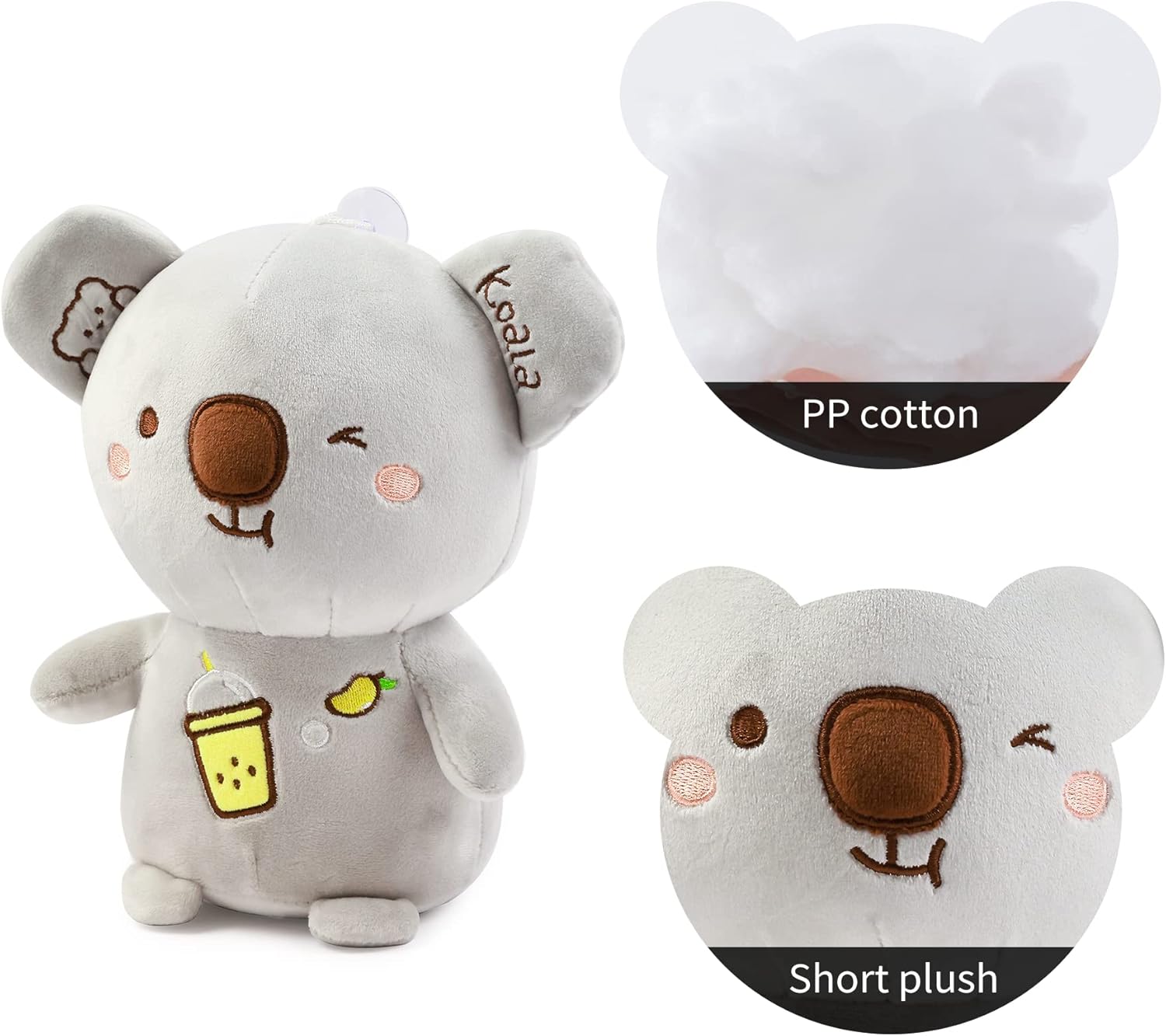 ZGXIONG 9 Inch Grey Koala Plush Toy
