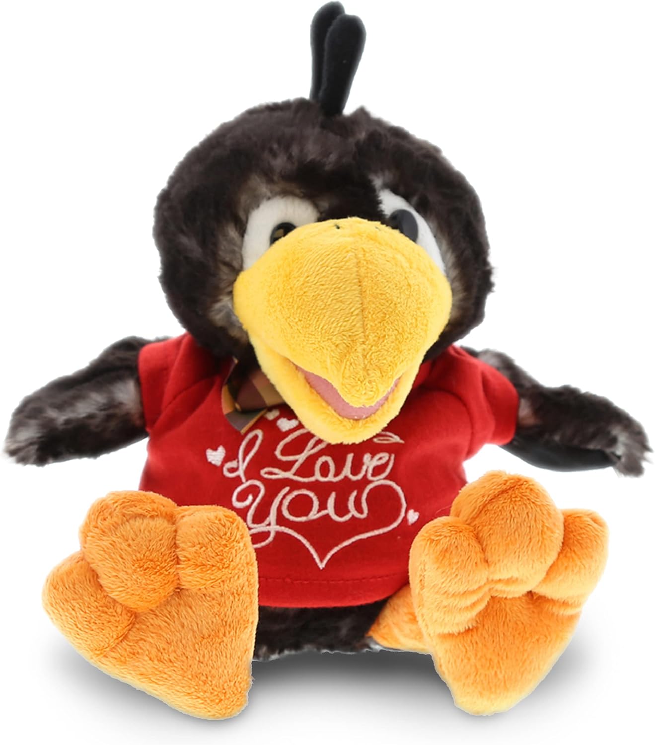 DolliBu I Love You Valentine Plush Sitting Crow - 95 Inches