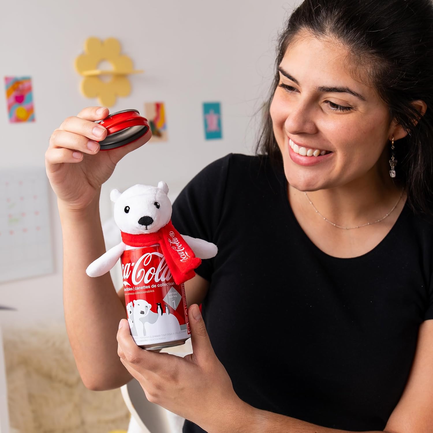 Coca-Cola Pop Cans Plush Collectible 5-Inch Stuffed Animal