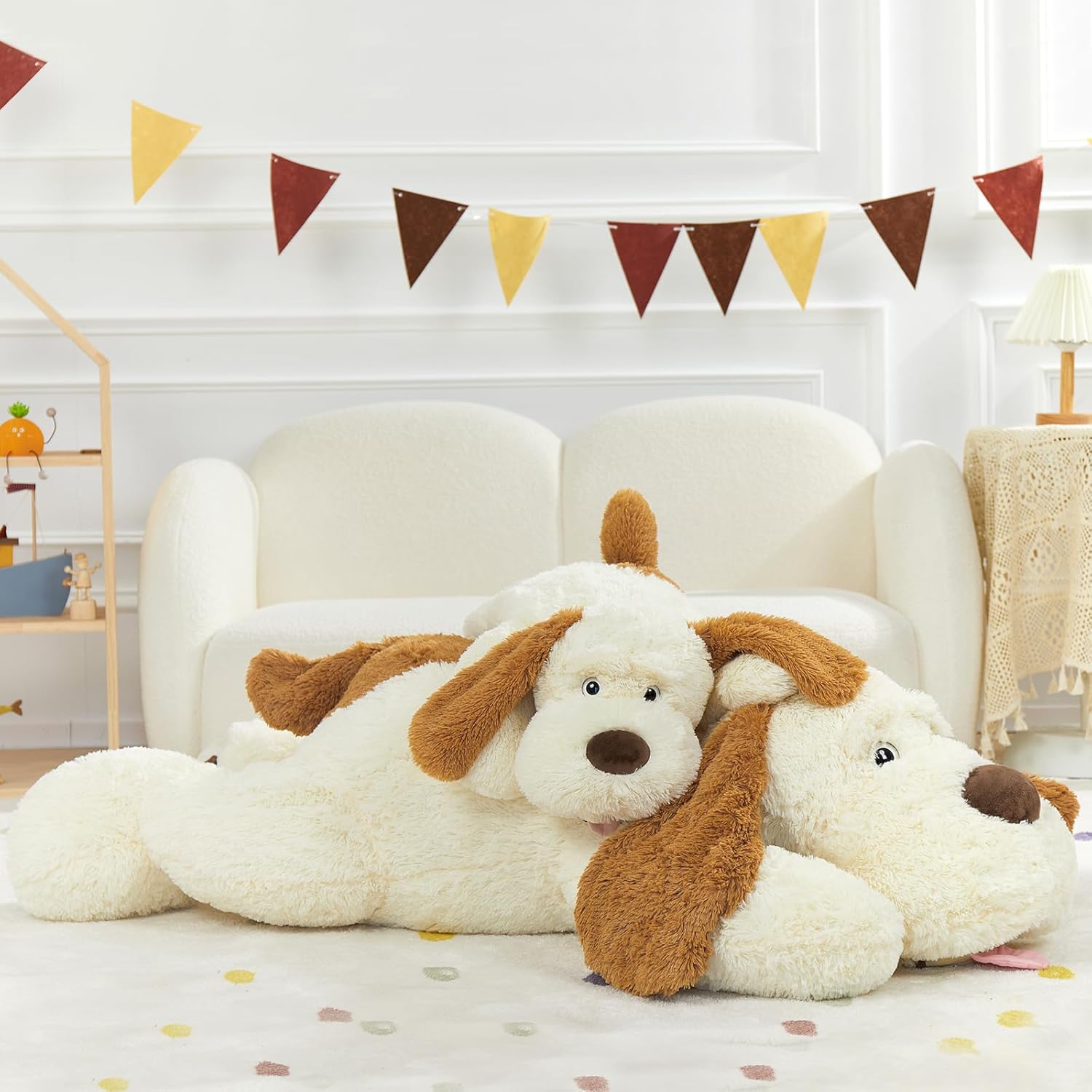 MaoGoLan Giant Stuffed Puppy Dog 31 Inch Plush Pillow 1