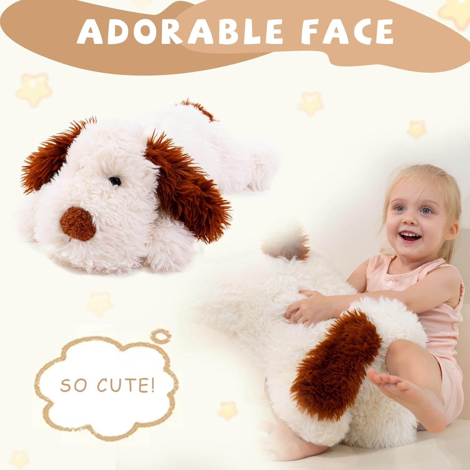 Puppy Stuffed Animal 20 Inch Plush Toy for Kids