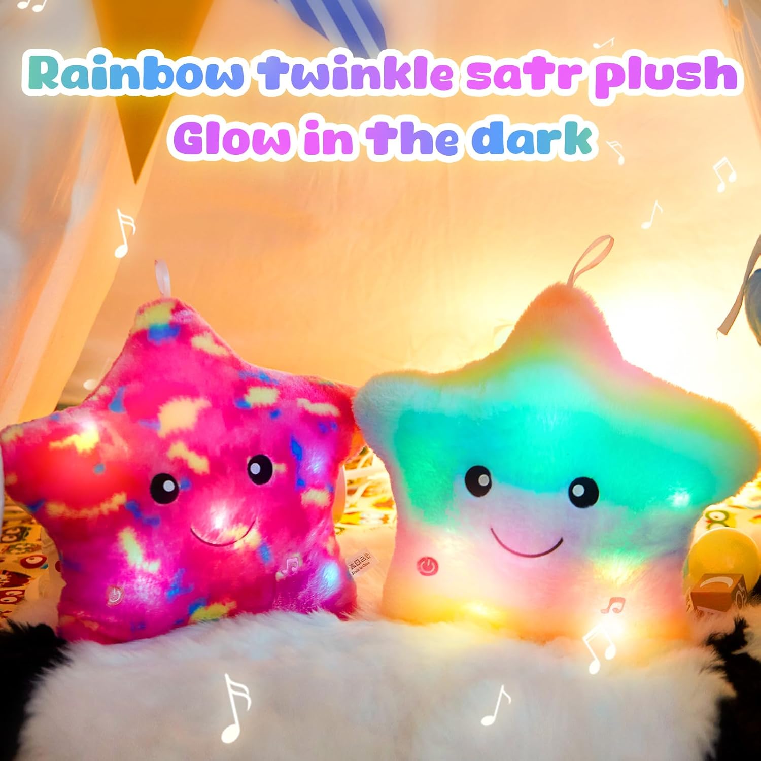 BSTAOFY 13 Musical LED Twinkle Star Stuffed Animal
