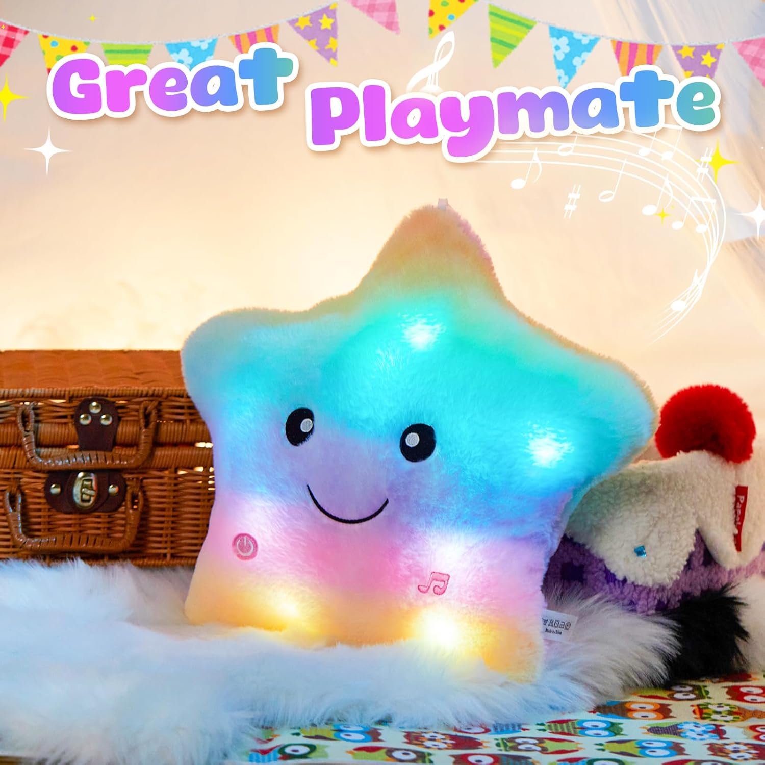 BSTAOFY 13 Musical LED Twinkle Star Stuffed Animal