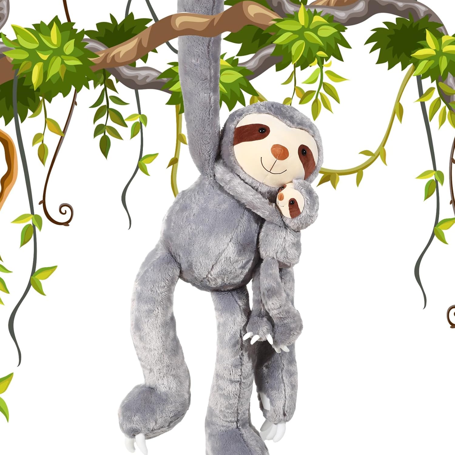 Libima 2 Pcs Large Sloth Plush Stuffed Animal Set
