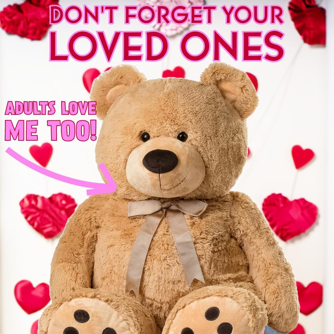 JOON Huge Teddy Bear - 38 Inches Tan Fluffy