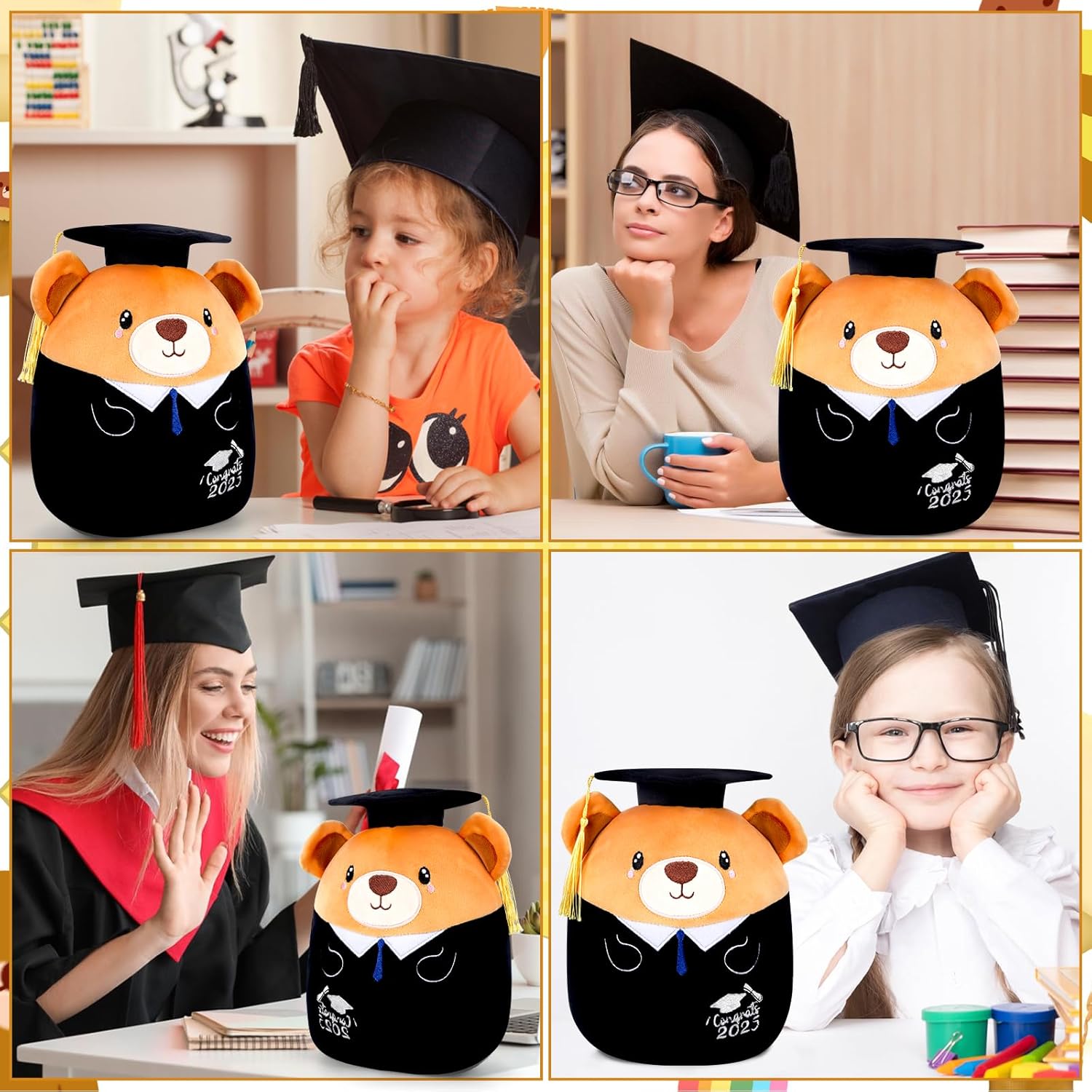 Grad 2025 Bear Plush Pillow Stuffed Animal