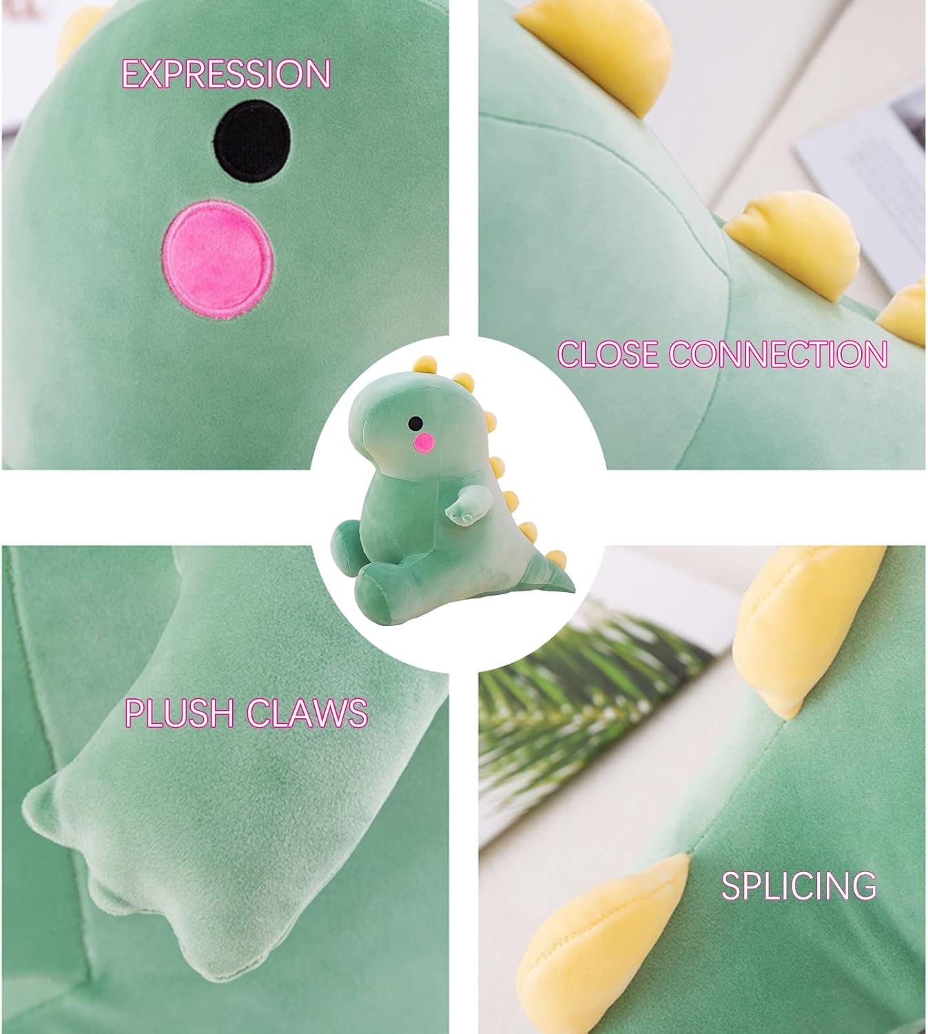 Cute Dinosaur Plush Toy - 13in Green Stuffed Animal