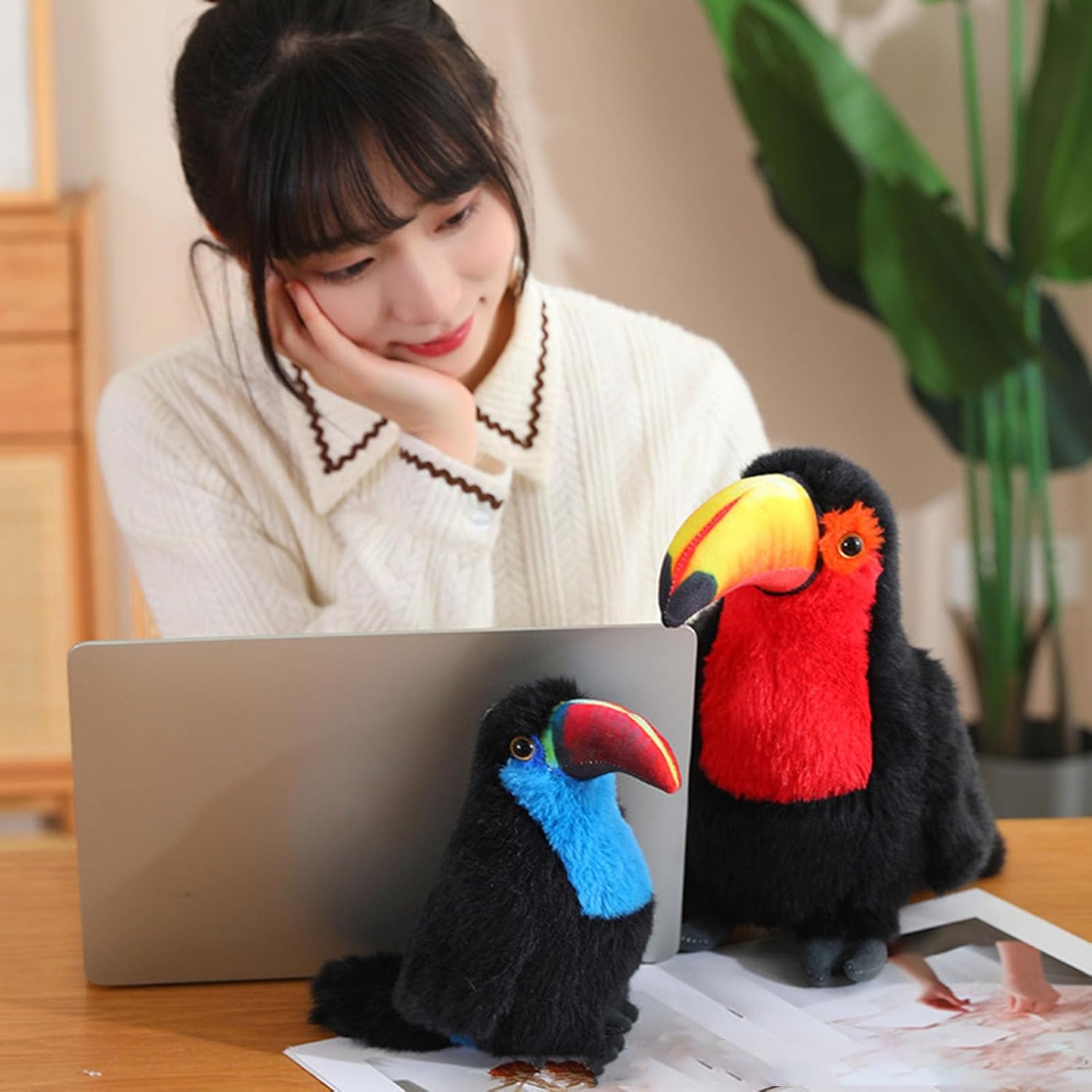 Roadoor Toucan Stuffed Animal 8 - 12 Red for Kids